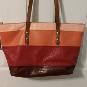 Pink ombre Fossil purse